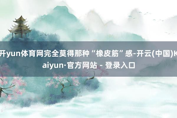 开yun体育网完全莫得那种“橡皮筋”感-开云(中国)Kaiyun·官方网站 - 登录入口