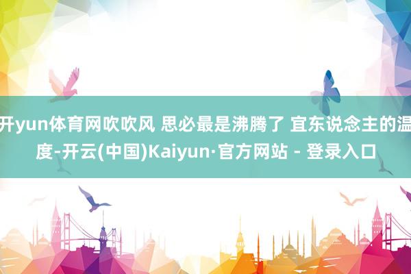 开yun体育网吹吹风 思必最是沸腾了 宜东说念主的温度-开云(中国)Kaiyun·官方网站 - 登录入口