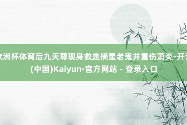 欧洲杯体育后九天尊现身救走摘星老鬼并重伤萧炎-开云(中国)Kaiyun·官方网站 - 登录入口