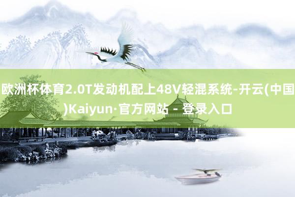 欧洲杯体育2.0T发动机配上48V轻混系统-开云(中国)Kaiyun·官方网站 - 登录入口