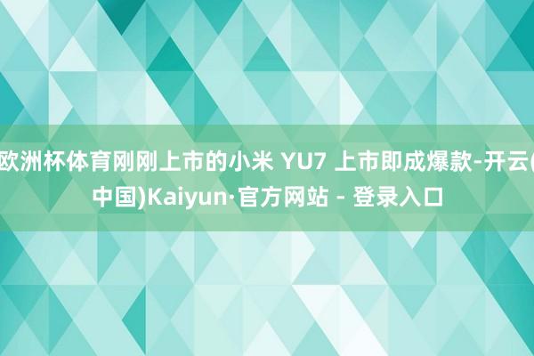 欧洲杯体育刚刚上市的小米 YU7 上市即成爆款-开云(中国)Kaiyun·官方网站 - 登录入口