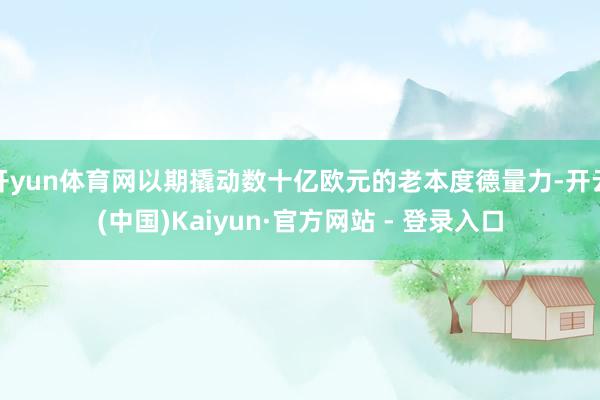 开yun体育网以期撬动数十亿欧元的老本度德量力-开云(中国)Kaiyun·官方网站 - 登录入口