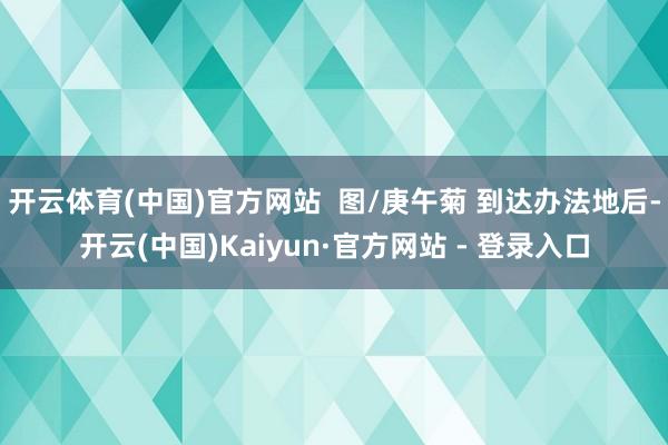 开云体育(中国)官方网站 图/庚午菊 到达办法地后-开云(中国)Kaiyun·官方网站 - 登录入口