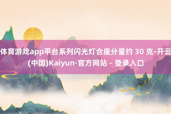 体育游戏app平台系列闪光灯合座分量约 30 克-开云(中国)Kaiyun·官方网站 - 登录入口