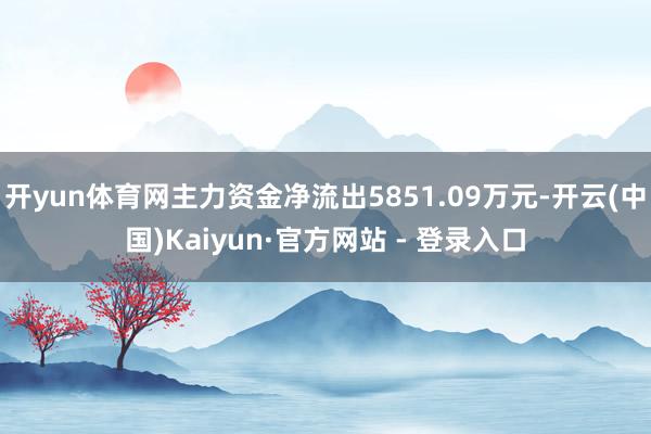 开yun体育网主力资金净流出5851.09万元-开云(中国)Kaiyun·官方网站 - 登录入口